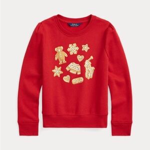 NWT Polo by Ralph Lauren Fleece Graphic Sweatshirt Size Medium